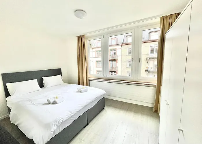 شقة Urban Oasis With Queen Bed And View Be-18 زيورخ