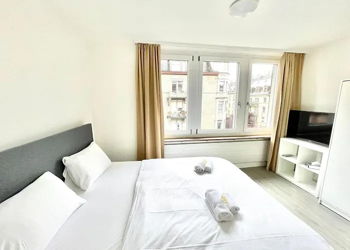 Urban Oasis With Queen Bed And View Be-18 Lejlighed Zürich