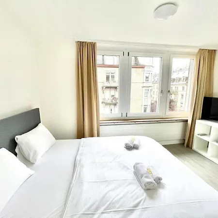 Urban Oasis With Queen Bed And View Be-18 公寓 苏黎世